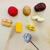 Venta caliente serie grande de comida y juego cabeza de león granos nueces azufaifo pegamento crema funda para teléfono DIY accesorios de resina