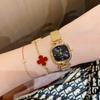 Dinimi - Nuevo reloj cuadrado pequeño y sencillo de estilo ligero, de lujo, con temperamento de nicho y correa de acero, reloj de cuarzo de moda para mujer