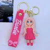 Nuevo Llavero Colgante Creativo de Dibujos Animados Barbie Transfronterizo para Bolso Llavero de Coche Accesorios Regalo Venta al por Mayor