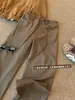 Pantalones Casuales de Gamuza Retro Marrones para Hombres y Mujeres 2026 Nuevos de Otoño e Invierno Pierna Recta Favorecedores Versátiles Pierna Ancha Pantalones Largos