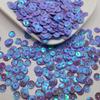 Lentejuelas cóncavas con láser de color de PVC con agujero redondo de 6 mm, cuentas hechas a mano para bricolaje, accesorios de ropa, venta al por mayor