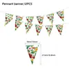 Decoraciones para Fiesta Temática de Flor de Hibisco Hawaiano de Verano de Amazon Platos Desechables de Papel Vasos de Papel Mantel Banderines Triangulares