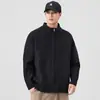 Tejido de Punto Prendas de Punto para Hombre 2025 Otoño e Invierno Nueva Chaqueta de Estilo Americano Cárdigan Holgado Talla Grande Manga Larga Chaqueta Versátil