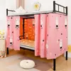 Cortina de Cama de Dormitório Cortina Blackout Pano de Bloqueio para Beliche Superior e Inferior Dormitório de Estudante Universitário Tenda para Cama de Solteiro Cortina Divisória para Beliche Superior