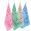 Toalla Cuadrada Pequeña Estampada de Dibujos Animados para Niños, Microfibra, Engrosada, Suave, Absorbente de Agua, No Pierde Pelusa ni se Decolora Fácilmente, Pañuelo Pequeño