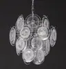 Lustre de Vidro Murano Transfronteiriço Francês Retrô de Alto Padrão para Sala de Jantar Luz de Luxo Leve Luminárias de Arte para Quarto