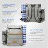 Bolsa de hielo para exteriores de gran capacidad directa de fábrica, bolsa de almacenamiento portátil para camping, bolsa de mano fría plegable térmica aislante para picnic