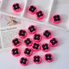 Flor de Acrílico Trébol de Cuatro Hojas Cuentas de Agujero Grande Material de Cuentas Sueltas Hechas a Mano para DIY Accesorios Colgante para Cadena de Teléfono Móvil