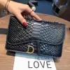 Bolso de Piel Genuina para Mujer Modelo Nuevo 2026, Bolso de Cadena de Moda con Patrón de Cocodrilo, Bolso de Hombro de Gran Capacidad, Versátil