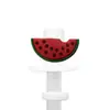 Sombrero de Paja con Dibujo de Caricatura Creativa Forma de Sombrero de Vaquero Diámetro Variable 7-12 mm Tapón de Silicona para Polvo de Popote Venta al por Mayor