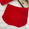 Calcinha Vermelha Feminina de Cintura Alta para o Ano de Nascimento, Sem Costura, Respirável, que Abraça o Quadril, Forro Antibacteriano, Tanga Feminina