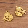 7 Tipos de Accesorios para Joyería de Acero Inoxidable 304, Encanto de Vida Marina, Cangrejo, Tiburón, Tortuga, Colgante de Caracola, Accesorios para Joyería