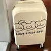 Pegatinas Inglesas Estilo Ins para Uñas, Belleza, Café, Té con Leche, Tienda de Ropa, Baño, Espejo para Selfies, Ventana de Cristal, Pegatinas de Pared