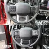Adecuado para Ford 21-23 F150 Volante Decorativo de Lentejuelas Fibra de Carbono Parche Completo para Volante