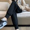 Pantalones deportivos de comercio exterior para mujer, nuevos pantalones harén pequeños americanos de otoño, pantalones deportivos holgados informales de cintura alta con cordones en los tobillos
