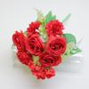 Rosas Artificiales para Decoración de Bodas, Decoración del Hogar, Pared de Rosas, Hortensia Brasileña, Flores Artificiales, Ramo de Mano