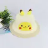Chapéu de Sol de Verão Infantil Chapéu de Pescador de Tricô Domo de Desenho Animado Borda Curta Proteção Solar Viagem Borda Colorida Chapéu de Bacia Pikachu