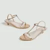 Zapatos de verano nuevos para mujer con punta abierta, transfronterizos europeos y americanos, nicho de comercio exterior, moda de lujo ligero, versátiles, sandalias de tacón de color liso
