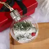 Nuevas Decoraciones Navideñas, Bombillas Pequeñas Luminosas, Bolas Huecas de Plástico, Adornos Colgantes Creativos de Bricolaje, Bolas Redondas, Decoraciones para Árbol de Navidad