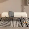 Banqueta para cambiarse los zapatos, una banqueta elegante y lujosa para la entrada, una banqueta sencilla de estilo italiano adecuada para zapaterías, tiendas de ropa y como banco sofá de acero inoxidable