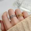 Tichen design Anillo abierto de diamantes completos Arco del Triunfo de alta calidad antialérgico que combina con todo anillo de circonio de moda