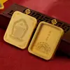 Concha de Tangka Concha Redonda Branco Amarelo Aço Titânio Lado Único Lado Duplo Caixa Gawu Tibetano Concha de Metal Zodíaco Buda Amuleto Concha Não