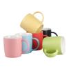 Caneca de Cerâmica Fosca Criativa Estilo Nórdico Cor Sólida Caneca INS Caneca de Café da Manhã Caneca de Café Logo Imprimível