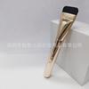 Pincel dourado impecável para maquiagem, pincel ultrafino de uma palavra para base, cabeça plana, pincel sem costura ~ máscara de fábrica de galvanoplastia