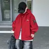 Cortavientos con capucha para niño 2026 nuevo estilo de otoño, chaqueta de trabajo para niños talla mediana y grande, prenda exterior de manga larga a prueba de viento