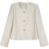Abrigo de tweed estilo francés de lujo estilo Chanel para mujer, cárdigan corto de estilo socialité de otoño, 309