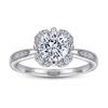 Anillo Simple de Plata Esterlina s925 Japonesa y Coreana Moda Elegante Huayang Micro Zircón Regalo de San Valentín Anillo para Mujer al Mayoreo