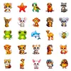 Amazon Transfronterizo Nuevo Set de 50 Piezas de Pegatinas de Animales de Ojos Grandes, Dibujos Animados Lindos Pegatinas de Animales Pequeños Naturales Graffiti
