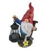 Ornamentos de Elfo Anão de Pá Transfronteiriços Artesanato de Resina Lanterna Timmer Gnomo Decorações Solares para Jardim