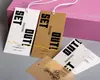 Etiquetas de Roupas Masculinas da Moda, Papel Especial, Tags de Pendurar de Alta Qualidade, Etiquetas de Marca de Roupas, Tags de Pendurar com Logo Fosco, Hot Stamping Personalizado