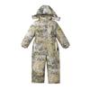 Nuevo mono estampado a prueba de viento, impermeable y cálido para niños y niñas de la CUHK, otoño e invierno 2024, traje de esquí grueso con capucha resistente al frío
