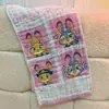 Toalla Gruesa de Algodón Puro de Dibujos Animados, Toalla de Baño de Gasa Extra Grande Suave Apta para la Piel, Gasa de Cuatro Capas 25*50cm Toalla de Baño para Niños
