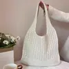 Bolso Trenzado Versátil de Moda para Mujer, Bolso de Punto Casual Simple, Bolso de Hombro Cruzado Simple de Gran Capacidad