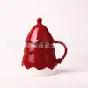 *Novo 0106* 6,5*10cm 470ml *Edição Limitada de Natal* Caneca Árvore de Natal Caneca de Cerâmica para Café com Tampa
