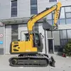 Exportado a Europa y Estados Unidos.: Miniexcavadoras Agrícolas, Miniexcavadoras de Oruga para Demolición de Construcción, Excavadoras para Huertos de 7.5t