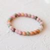 Pulseira de Ágata Fonte de Cor Suave Pulseira Antiga para Namorada Pulseira de Menina Fresca Retro Doce Alto Valor de Cor Presente