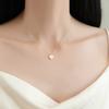 Novo colar de corpo inteiro em prata de lei 925 em formato de coração estrela de seis pontas INS estilo frio cravejado de diamantes pingente de design nicho versátil