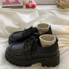 Zapatos de cuero Joker pequeños con suela gruesa para mujer, estudiantes, primavera y verano 2023, nuevos zapatos individuales japoneses de estilo británico retro.