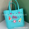 Bolsa de Playa Macaron Eva Nueva al por Mayor Bolsa Eva Transparente Color Puro Mini Agujero Bolsa de Viaje para Cosméticos