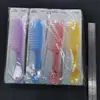Pente para Casa, Pente de Plástico Colorido de Madeira, Pente de Dentes Largos para Cabelos Cacheados, Pente Largo para Cabeleireiro, Pente com Almofada de Ar para Massagem Venda por Atacado