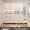 Gabinete de Zapatos de Madera Maciza, Gabinete de Entrada, Taburete, Gabinete de Almacenamiento Grande Integrado para Entrada del Hogar, Gabinete de Vestíbulo con Separación