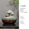 Ornamentos de cerâmica com água corrente circulando para mesa de escritório mesa de chá decorações de abertura de fortuna fonte chinesa dispositivo de água corrente cem fortunas
