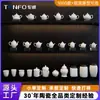 Conjunto de Chá Cerâmico Corcova Jingdezhen Venda por Atacado de Pronta Entrega Corpo Branco Suporta Personalização Personalizada de Grandes Quantidades de Pronta Entrega Sem Abertura de Molde
