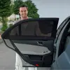 Protetor Solar para Carro Proteção Solar e Isolamento Térmico Tela Mosquiteiro para Janela do Carro Privacidade do Carro Blackout Interno Cortina Lateral para Carro