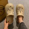 Sandálias Femininas Verão Outwear Hole Shoes Moda 2024 New Ins Trendy Thick Sole Internet Famosos chinelos respiráveis de alta qualidade