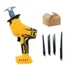 Equipado con batería de litio de alta potencia shidewei DEWALT Sierra Recíproca Portátil para corte doméstico sierra de sable portátil pequeña